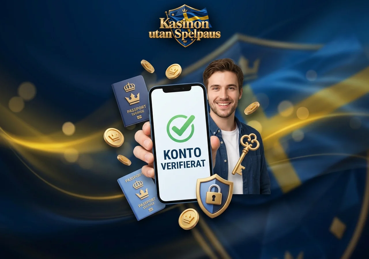 Processen för kontoaktivering hos Casino utan Spelpaus och svensk licens 2026.